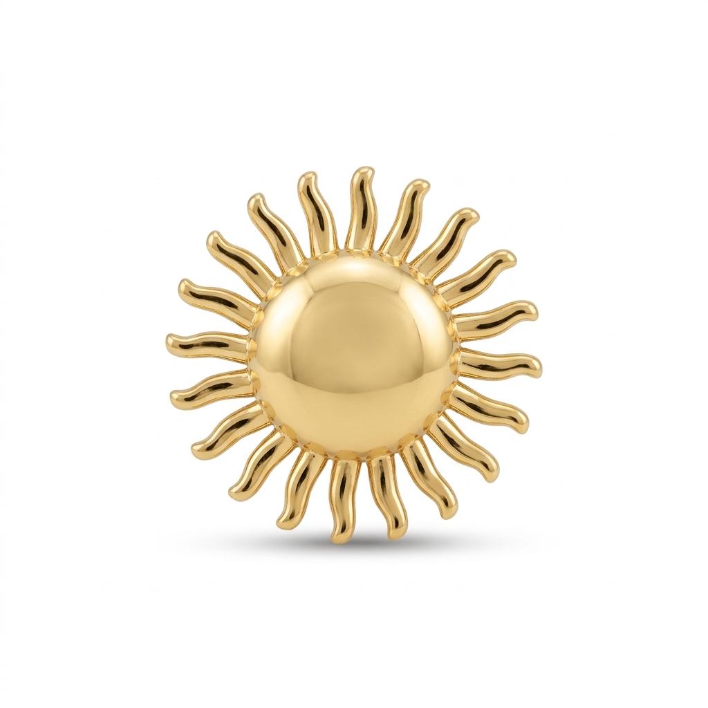 Sunflare Anti-Tarnish Stud Earrings