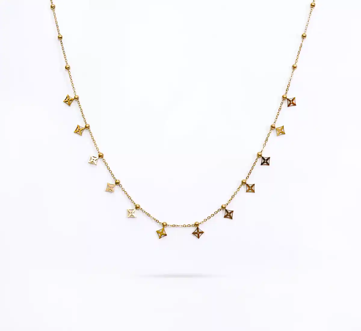 Elegant Orbit Charm Necklace