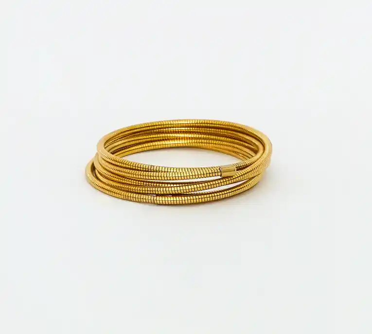 Golden Harmony Bangle Stack