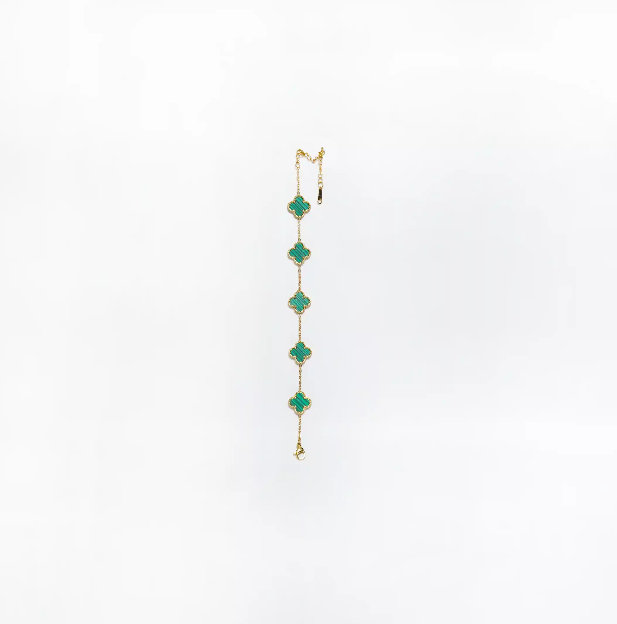 Golden Clover Charm Bracelet