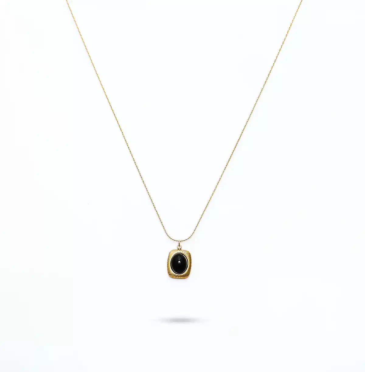 Eclipse Oval Onyx Pendant