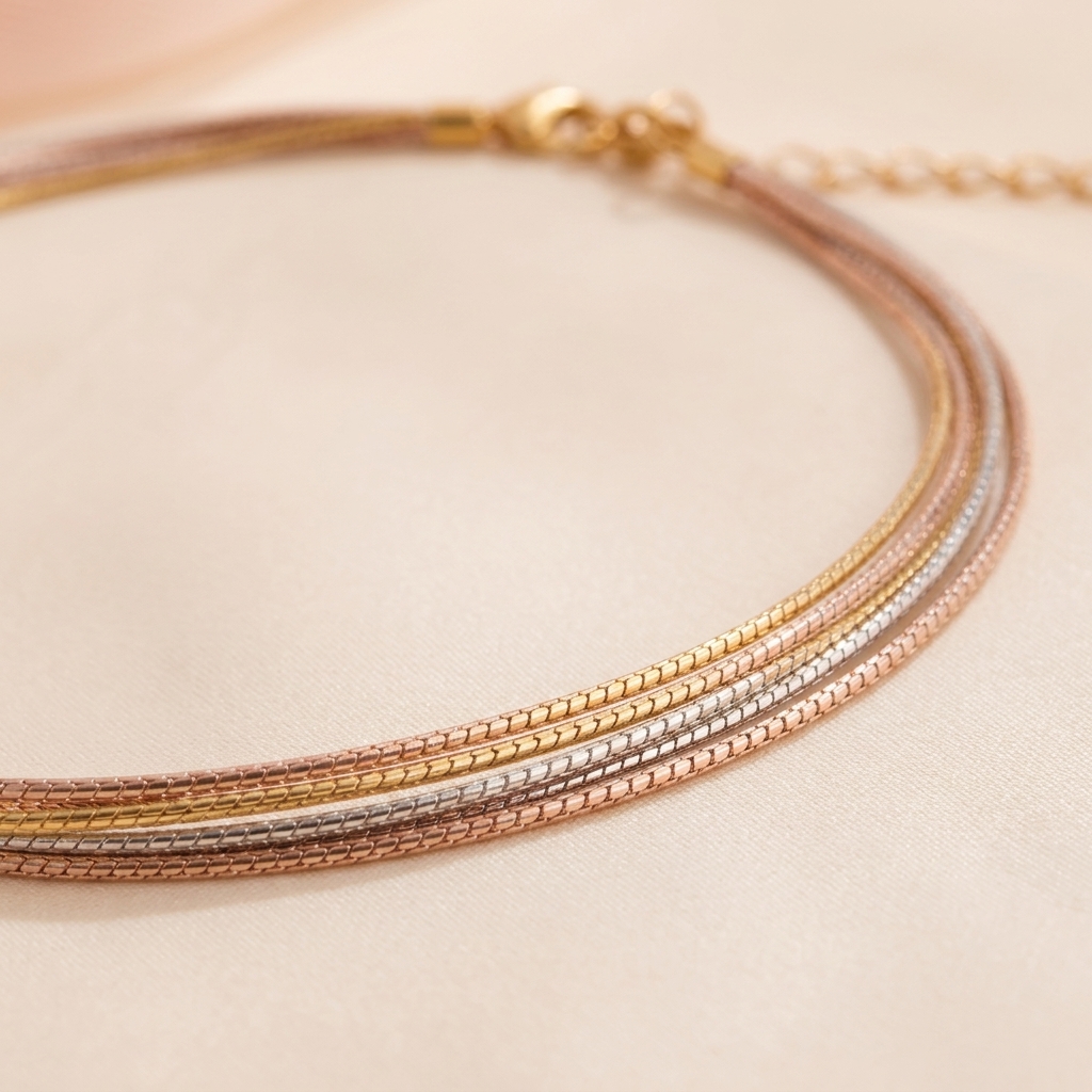 nfinite Silk Multi-Wire Necklace