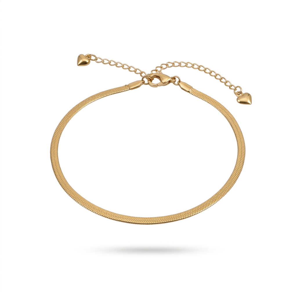 Delicate Gold Chain Anklet with