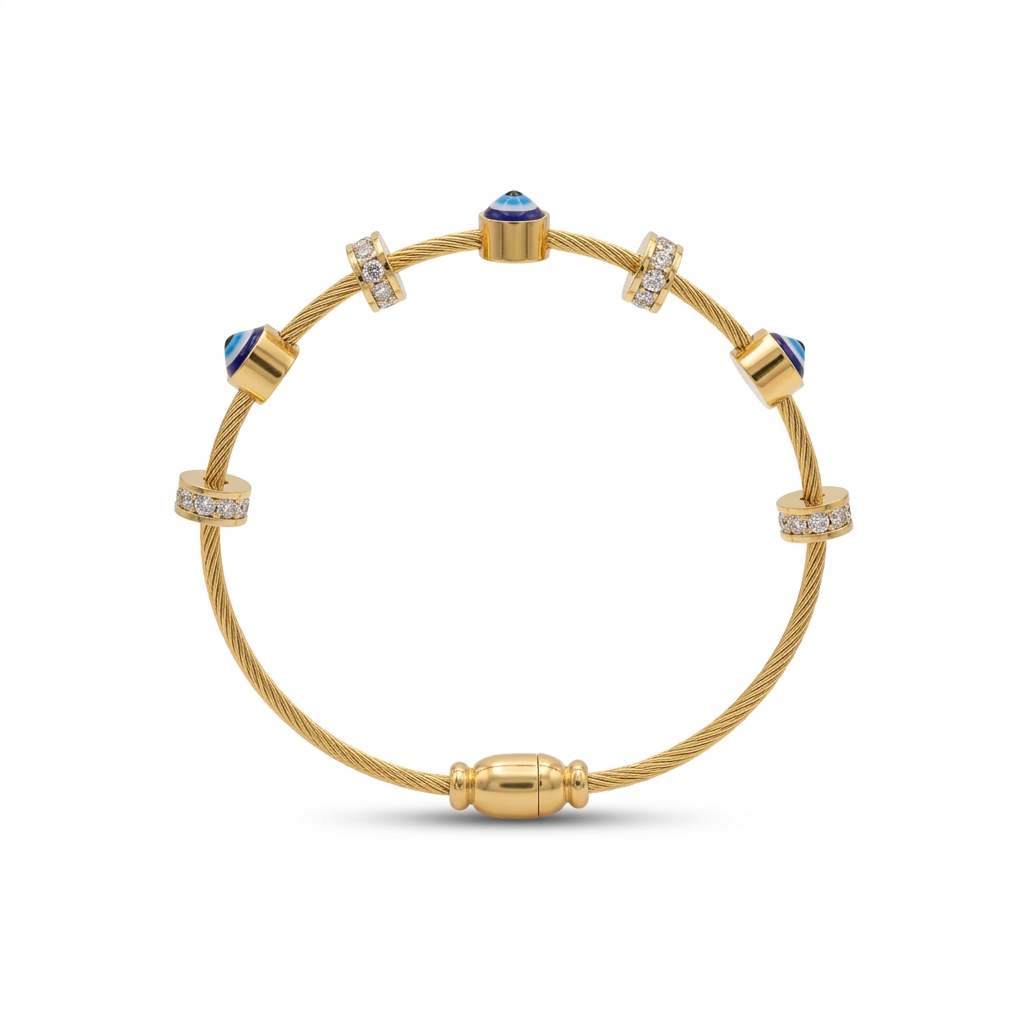 Evil Eye Luxe Cable Bracelet