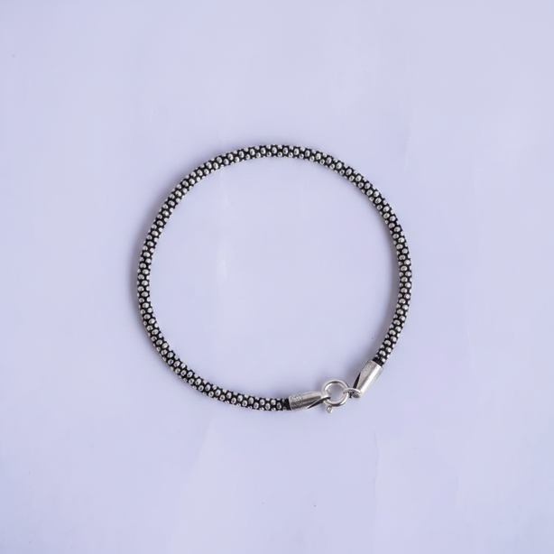 Noir Beadline – Pure 925 Silver Braceletsilv