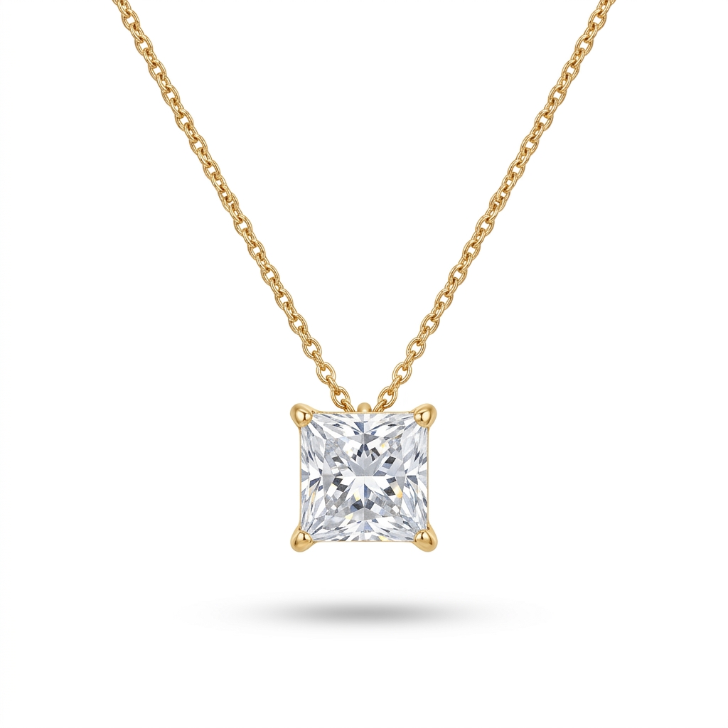 Radiant Solitaire Pendant