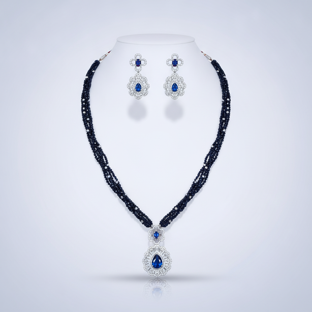 Neelima Sapphire Dori Necklace