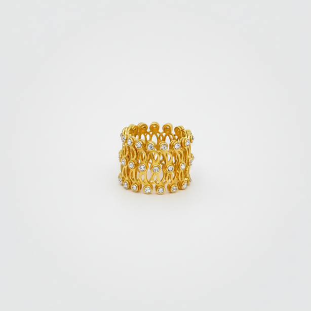 Expandable Lattice Ring-Bracelet